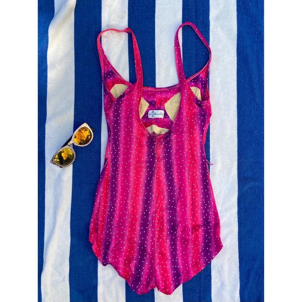 Polka Dot Pinup Retro Vintage Swimsuit 12 M L - Picture 3 of 8